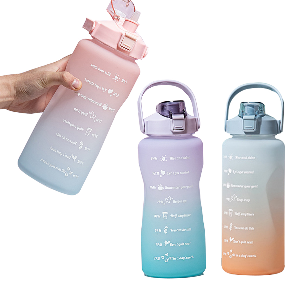 Aquaflask aqua Botol flask, 2 литра, бутылка для воды объемом 64 унции с маркером времени