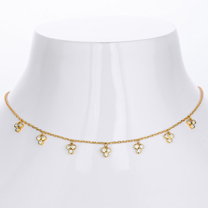 Collier en argent sterling 925 plaqué or avec zircon en forme <span class=keywords><strong>de</strong></span> fleur, <span class=keywords><strong>prix</strong></span> <span class=keywords><strong>de</strong></span> gros d'usine, meilleur <span class=keywords><strong>prix</strong></span>, pour femmes - Product Image 5