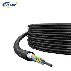 Single Mode 144 Core 9mm Fiber Optic Cable GYTS Armored Steel ADSS Outdoor Optic Fiber Price