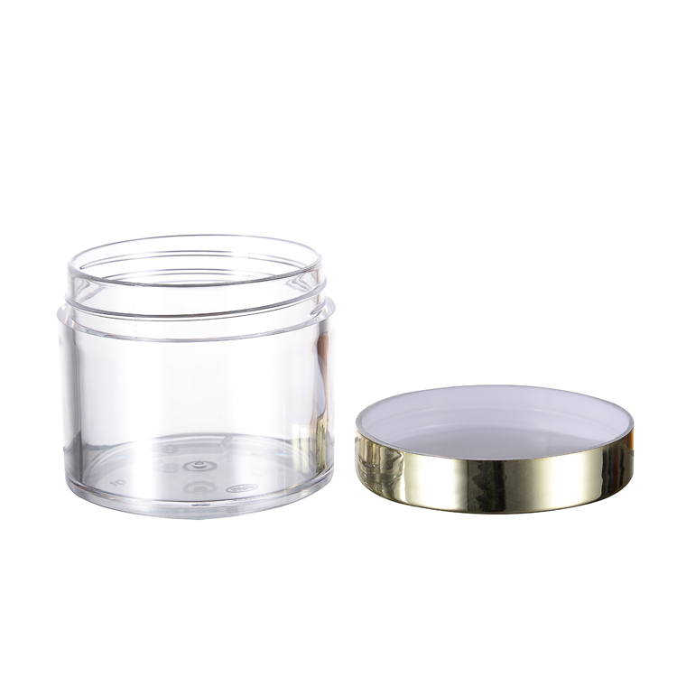 Wholesale 60g 2oz 120g 4oz PS material lip scrub jar glitter jars plastic jars for Nail Art Powder Cream