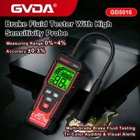 Testeur de liquide de frein numérique GVDA GD5010, détecteur d'humidité du liquide de frein automobile, sonde pour liquide de frein DOT3, DOT4, DOT5.1, ENV4, ENV6
