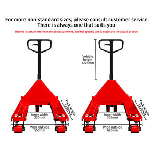 HELI 2500kg Manual Hydraulic Pallet Jack dengan Roda PU 2.5ton 3ton Truk Pengangkat Hidrolik untuk Konstruksi Pertanian - Product Image 6