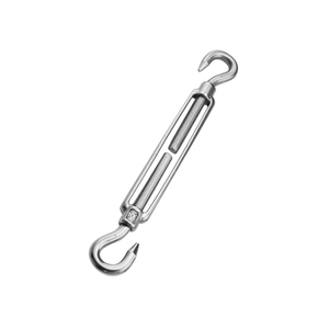 Hai kết thúc móc dây dây căng thẳng 304 thép không gỉ turnbuckle phần cứng <span class=keywords><strong>Hook</strong></span> & Móc turnbuckles với dây thép Rope - Product Image 1