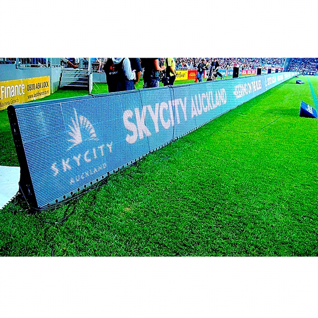Soccer Stadium Led Display Screen Football Advertising Banner Billboard P8 P10 Perimeter Led Display
