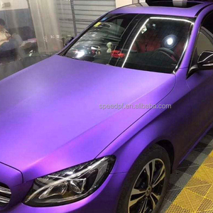 ฟิล์มเคลือบเงาสีขาวดำ1.52*18ม. แผ่นฟิล์มน้ำแข็งซาตินสีม่วงความหนืดต่ำนำเข้า - Product Image 2