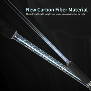 Para RANMI VIOL PLUS 40 #   Caña de Pescar de Fibra de Carbono para Jigging, Mango de EVA, Anillas de Cerámica con Guías FUJI, para Pesca en Agua Salada, Lago o Barco - Product Image 2