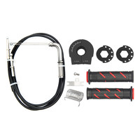 Kit d'accélérateur rapide pour moto, accélérateur à rotation rapide avec câbles et poignées, compatible avec Kawasaki Ninja 400 Ninja 500