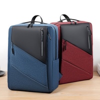 Sac à dos de voyage antivol personnalisé avec port de charge USB, imperméable, en polyester à motif géométrique Oxford, 20-35L, pour ordinateur portable