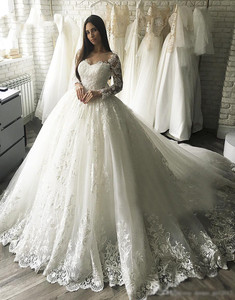S144 Nuova Moda all'Ingrosso a Prezzo Conveniente, <span class=keywords><strong>Velo</strong></span> <span class=keywords><strong>da</strong></span> <span class=keywords><strong>Sposa</strong></span>, Elegante Abito <span class=keywords><strong>da</strong></span> <span class=keywords><strong>Sposa</strong></span> Stile Ball Gown - Product Image 5