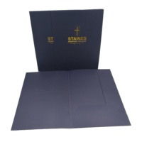 Carpetas de Presentación de Lujo Personalizadas de Fábrica China con Bolsillo, Impresas en Papel de Arte A4/A5/Tamaños Personalizados, Colores y Logotipo Personalizados