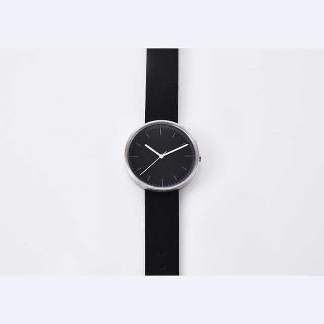 Recycled Material Durable Japan Automatic Movement Artificial Leather Strap Stainless Steel Minimal Watch Men