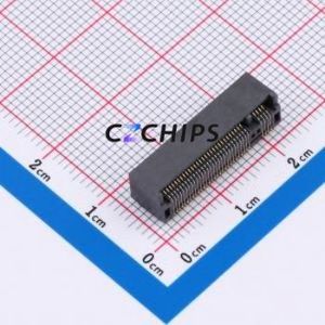 X1302WVS-67DM-LPV01 Hard Drive Connector (SAS/<b>SATA</b>/<b>M.2</b>) SMD Connector <b>M.2</b>-M Key Female 67P Horizontal Mount - Product Image 1