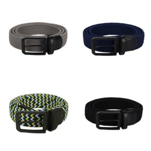 Yopral Heren Op Maat Gemaakte Kleur Persoonlijke Logo Gebreide Canvas Stof Geweven Elastische Gevlochten Elastische Automatische Gespsluiting Hittetransferriem - Product Image 4