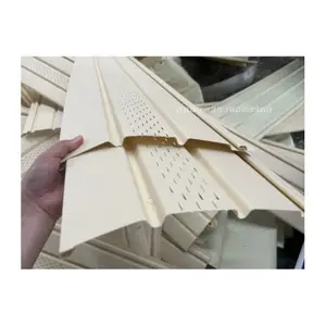 Mesin panel dinding dekoratif bahan vinil Belanda 4 inci ganda eksterior plastik Pvc