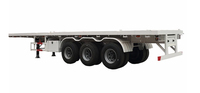 LUEN 40/45/53ft Tri-Axle 50 60T Remorque à plateau pour la Russie