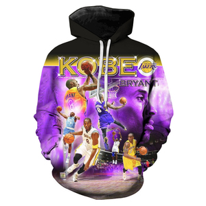 Mamba เสื้อเจอร์ซีย์ตำนานของผู้ชาย,เสื้อสเวตเตอร์สวมหัวโอเวอร์ไซส์ลำลองพิมพ์ลาย Black Mamba 24สีม่วงทองไม่เคยตายปี3D - Product Image 5