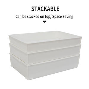 صواني عجين البيتزا البلاستيكية الصالحة للطعام، صندوق تخمير عجين الخبز والبيتزا مع غطاء، حاوية لتخزين العجين - Product Image 5