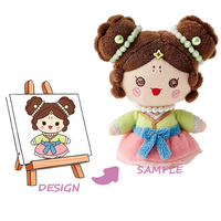 Fabricant de jouets en peluche personnalisés : Figurine de singe brodé rouge avec doublure en nylon et maille, peluche longue et confortable