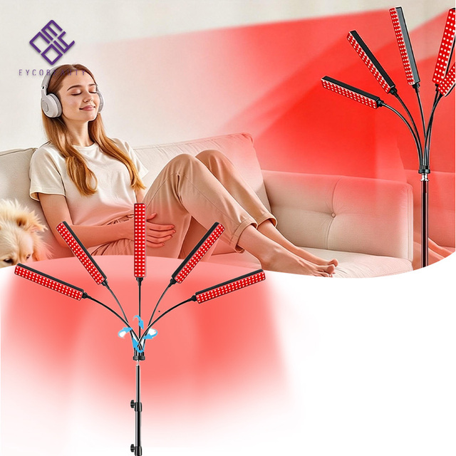 EYCO Red Light Therapy Infrared Light Therapy Panel Lamp with Stand 660nm and 850nm Near Infrared LED Red Lights Therapy Device