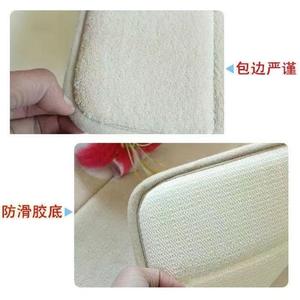 พรมเช็ดเท้าขนปุยรูปทรงสี่เหลี่ยมผืนผ้า ลายคลื่น ดูดซับน้ำได้ดี ดีไซน์เรียบง่าย สำหรับห้องน้ำ ห้องครัว ห้องทำงาน - Product Image 5