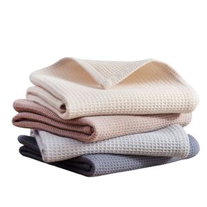 Fashion Waffle Tea Towel Hand Towel Beach Custom logo 100% Cotton Waffle Bath Sheet Towel - Product Image 4