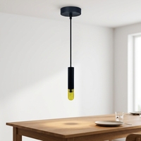 Suspension luminaire artisanale G9 en verre, style nordique, pour îlot de cuisine, petite taille