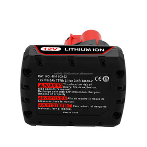 XNJTG MIL12V-LI-6 סוללה חלופית לסוללת Mil M-12 בעלת תפוקה גבוהה לכלי עבודה 6ah סוללת M-12 - Product Image 4