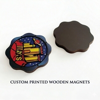 Feuille magnétique autocollante en bois MDF 3D personnalisée pour souvenirs magnétiques en bois personnalisés d'Australie