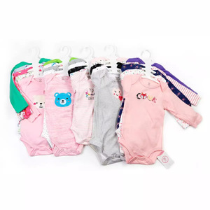 Conjunto de 5 Bodies de Algodão Dupla Face para Bebês Recém-Nascidos, Manga Longa, Sortidos para Meninos e Meninas - Product Image 4