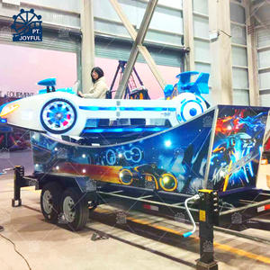 Atracciones de Parque de Diversiones, Mini Coche Volador F1 Portátil Montado en Remolque para Niños en Venta - Product Image 1