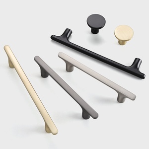 Zinc Alloy Modern <b>Small</b> Door Handles & Drawer Pulls for Kitchen Dresser Bedroom <b>Cabinets</b>-Easy Installation Furniture Hardware - Product Image 1