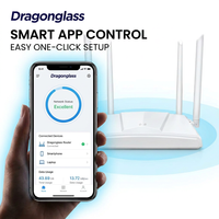 Routeur Wi-Fi Gigabit double bande AC1200 haute performance 1200 Mbps avec 64+ antennes externes 5 dBi à gain élevé pour la maison