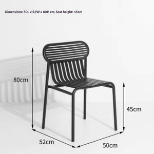 Ensemble bistrot d'extérieur <span class=keywords><strong>en</strong></span> <span class=keywords><strong>fer</strong></span> forgé et aluminium au design nordique |   Ensemble table et chaises <span class=keywords><strong>de</strong></span> <span class=keywords><strong>jardin</strong></span> modernes pour cours, cafés et salons <span class=keywords><strong>de</strong></span> thé - Product Image 6