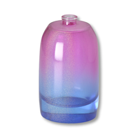 Bouteille de parfum OEM fabriquée en Chine verre dégradé bleu-violet dépoli 500ml vaporisateur de parfum rond 100ml bouteille de parfum
