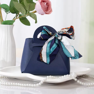 Eco-Friendly Recyclable Leather Bag | Custom Mini Candy Gift <b>Box</b> for Weddings & Special Occasions - Product Image 4