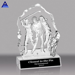 ราคาถูก Shield รางวัล Trophy แก้วคริสตัลถ้วยรางวัลกอล์ฟ Designs Golf Trophy คริสตัล - Product Image 4