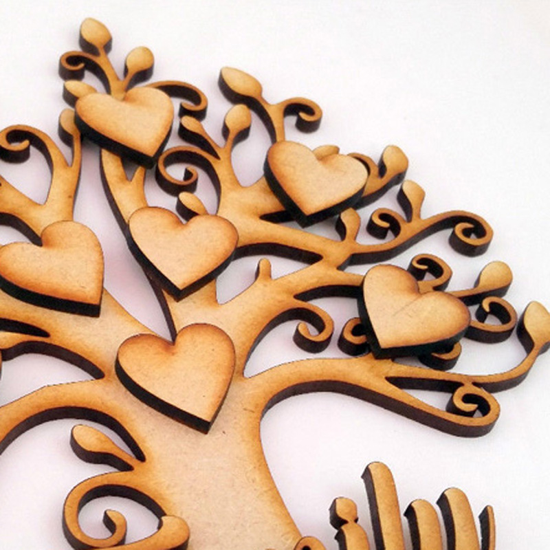 Cake topper in legno albero della vita con sposi e iniziali personaliz