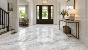 Carreaux de marbre blanc Calacatta, pierre naturelle, marbre pur, haute qualité, découpe sur mesure, poli, sol et mur en marbre moderne pour hôtel et villa - Product Image 5