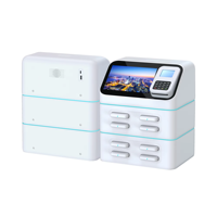 Distributeur automatique de batteries externes partagées portables à 8 ports avec écran publicitaire et système de point de vente 4G+WiFi, recharge rapide 2025