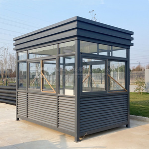 Poste de Garde Mobile en Acier, Design Moderne, Cabine de Garde, Station de Sécurité Extérieure - Product Image 1