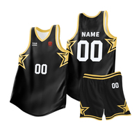 Set Jersey Basket V-Neck Bernapas Cepat Kering dengan Logo dan Nomor Tim Kustom untuk Pria Dewasa, Cocok untuk Kompetisi Liga Profesional