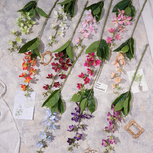 Fleurs artificielles de jasmin en soie, décorations de mariage, bouquet ornemental fait main pour intérieur et extérieur - Product Image 1