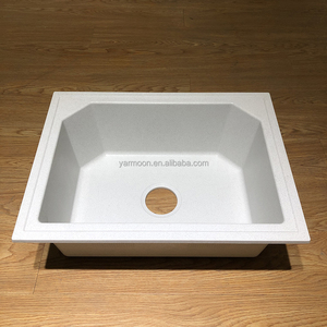 Évier de cuisine simple en composite SMC FRP Nature Topmount avec robinet, un trou, couleur noire, norme EN, <span class=keywords><strong>granit</strong></span> - Product Image 3