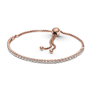 <span class=keywords><strong>Pulsera</strong></span> <span class=keywords><strong>Pandora</strong></span> de Plata de Ley S925, <span class=keywords><strong>Pulsera</strong></span> Tenis Deslizante Brillante, <span class=keywords><strong>Pulsera</strong></span> Tenis <span class=keywords><strong>Ajustable</strong></span> con Circonitas, Joyería Fina - Product Image 5