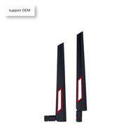 Antenne WiFi sans fil double bande 2,4 GHz 5,8 GHz 12 dBi à gain élevé omnidirectionnelle verticale pour routeur réseau