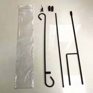 Drapeaux de jardin en polyester 300D, design personnalisé, fabrication chinoise, 12x18, double face, vierges, écologiques, durables, avec mât en métal - Product Image 4