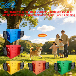 Cage et chenil pour chiens et chats en rotomoulage, matériau PE écologique, robuste, usage extérieur, taille personnalisable, JSM DK0001 - Product Image 6
