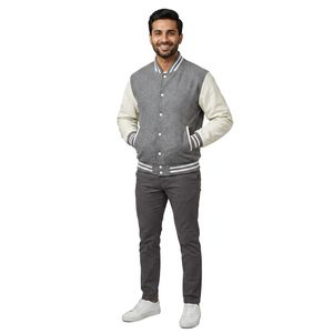 Veste universitaire vintage d'hiver sur mesure pour hommes, veste en laine, veste universitaire à lettres, veste universitaire courte - Product Image 1