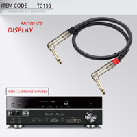 Adaptateur de convertisseur audio universel Jack 6.35mm OMTP vers CTIA avec connecteur plaqué or 2 pôles pour écouteurs