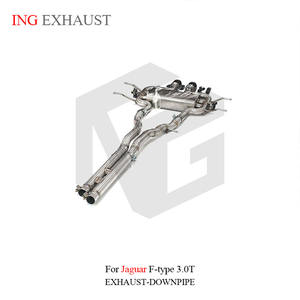 Sistema de Escape Catback de Acero Inoxidable de Fábrica ING para Jaguar F-type 3.0T con Válvula, Piezas de Rendimiento Automotriz, Tubo de Afinación - Product Image 4
